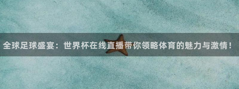 河豚体育直播nba：全球足球盛宴：世界杯在线直播带你领略体育的魅力与激情！